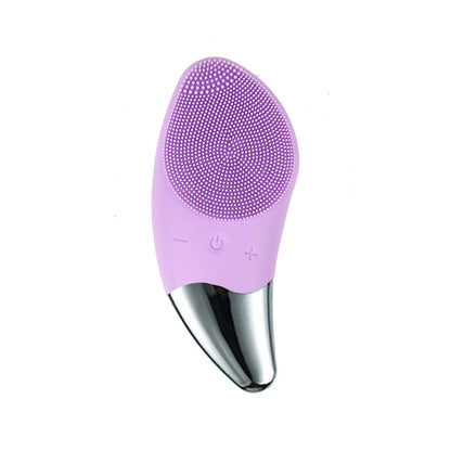 9 Gear Electric Ultrasonic Skin Sonic Scrubber Facial Brush Cleaner Spinning High Frequency Vibration Face Silicon Recharagable