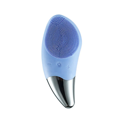 9 Gear Electric Ultrasonic Skin Sonic Scrubber Facial Brush Cleaner Spinning High Frequency Vibration Face Silicon Recharagable